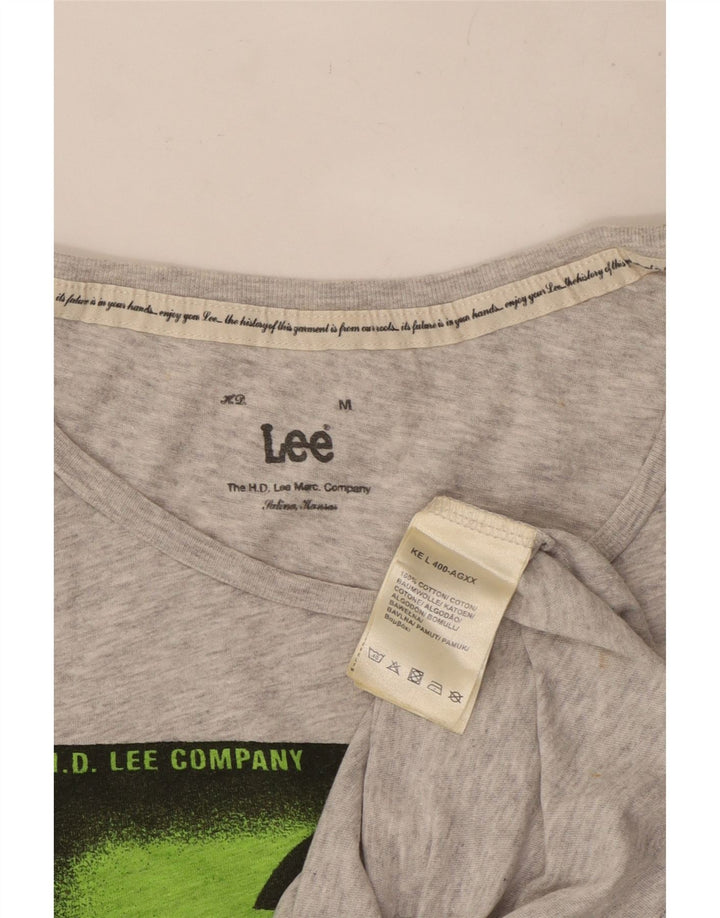 Tricou grafic pentru femei Lee Top UK 12 Medium Gri Bumbac
