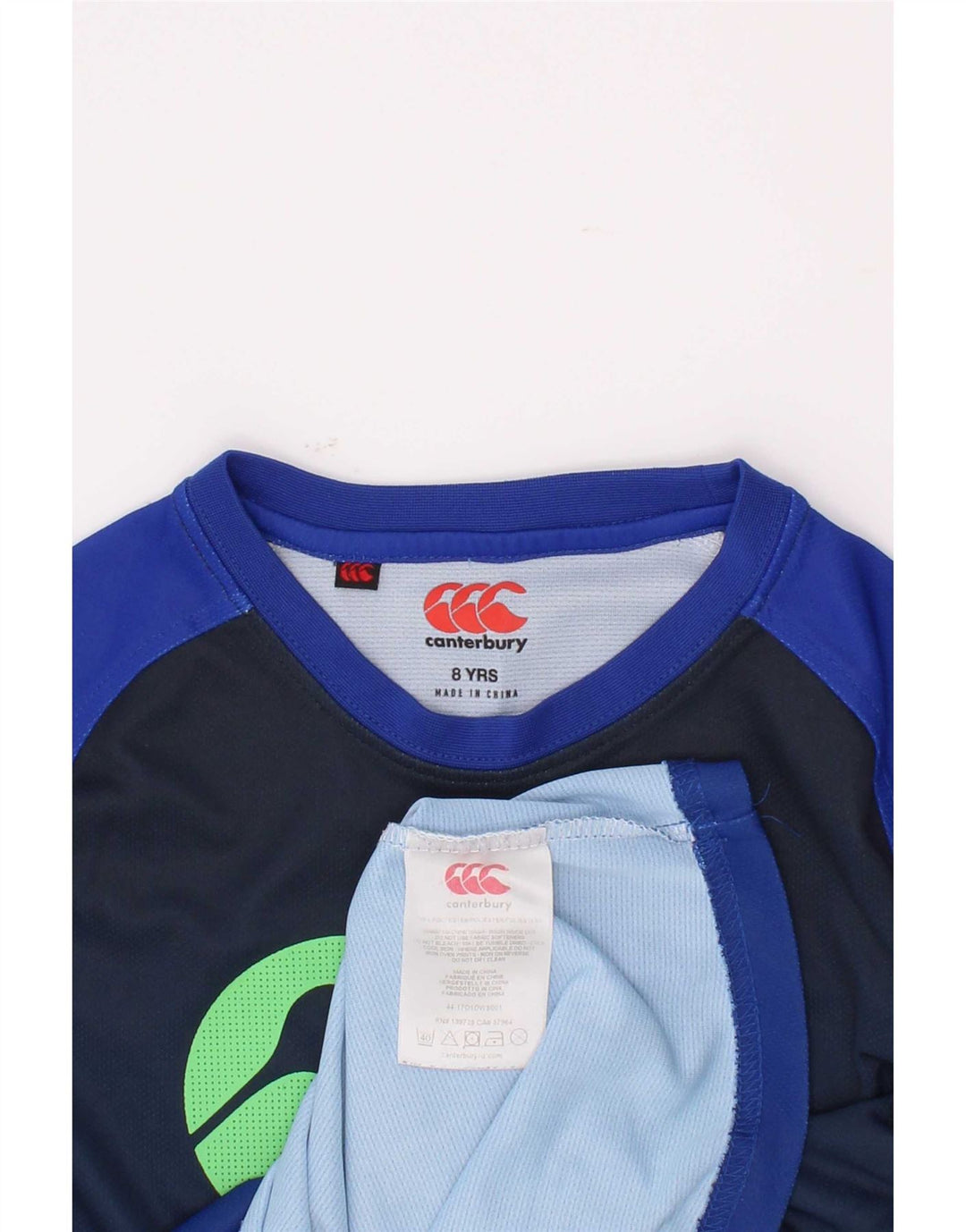 Tricou grafic Canterbury pentru baieti Top 7-8 ani poliester albastru