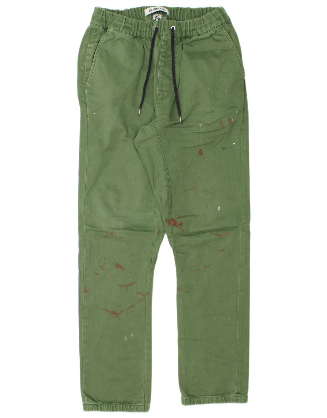 Pantaloni Chino Drepți Quiksilver Bărbați Mediu L30 L30 Poliester verde