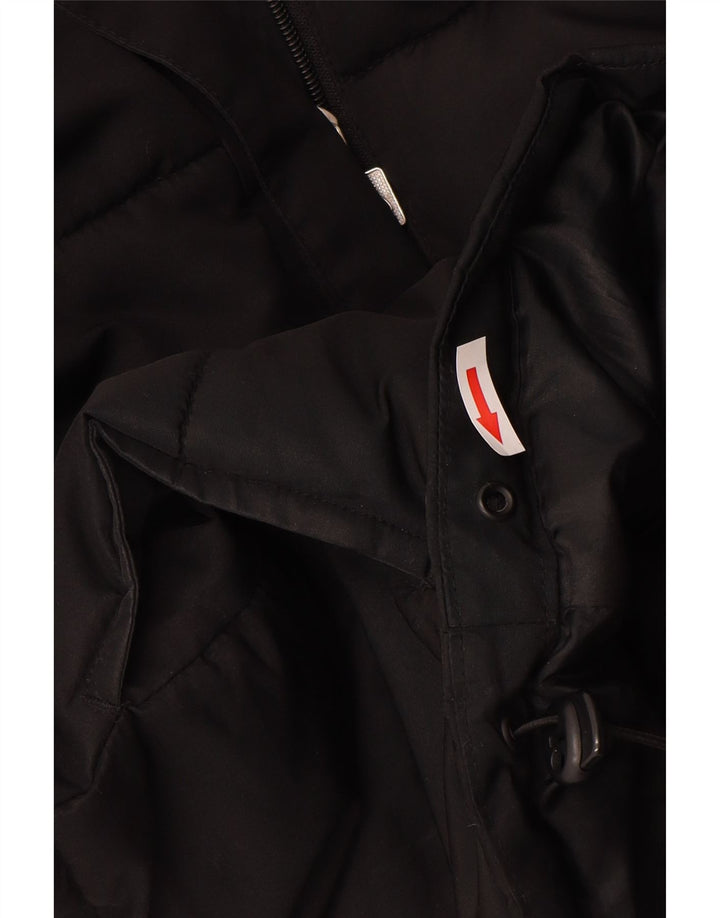 Jachetă căptușită cu glugă supradimensionată pentru femei Ellesse UK 8 Poliester negru mic