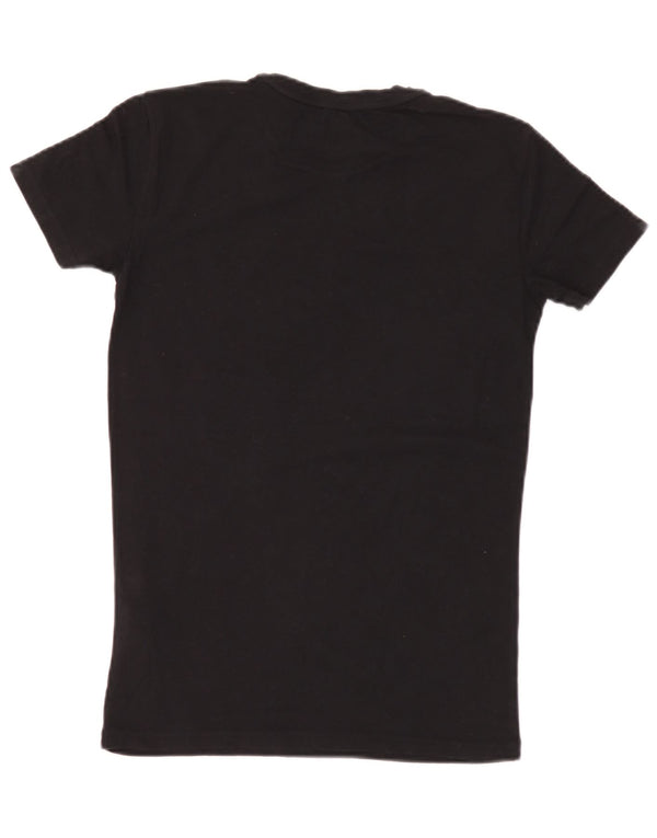 Tricou cu grafică pentru bărbați Emporio Armani Top Medium Black Bumbac