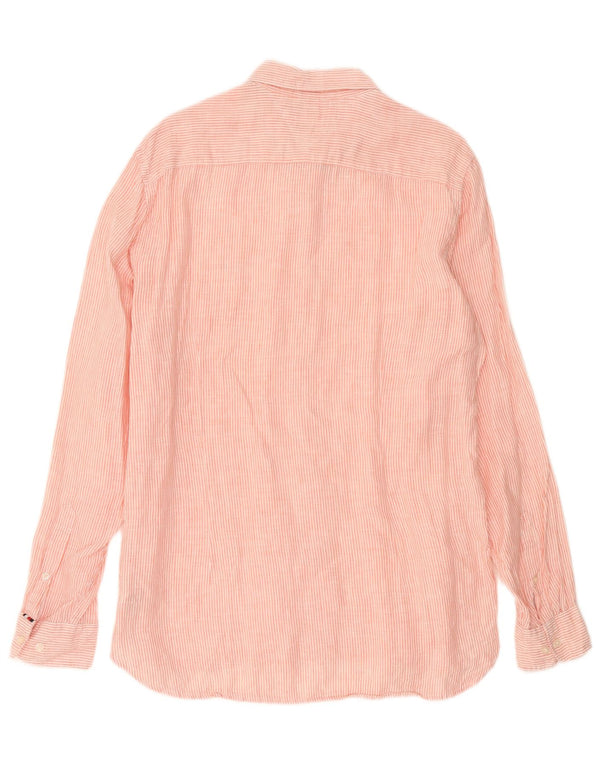 Cămașă pentru bărbați Tommy Hilfiger Slim Fit, XL, in dungi roz