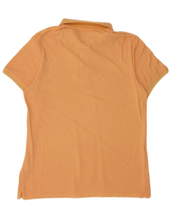Tricou polo cu mânecă scurtă Lyle & Scott pentru bărbați, bumbac portocaliu XL