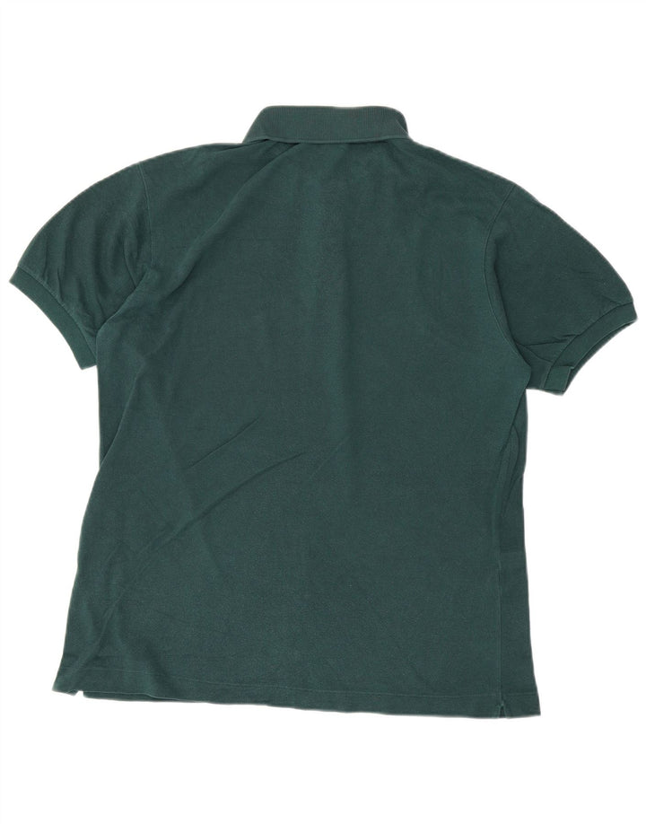 Tricou polo Lacoste pentru bărbați, mărimea 4, bumbac verde mediu
