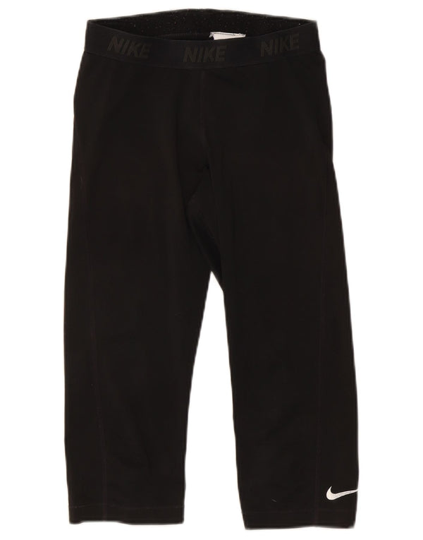 Leggings Nike Graphic Capri pentru femei UK 12 Poliester mediu negru