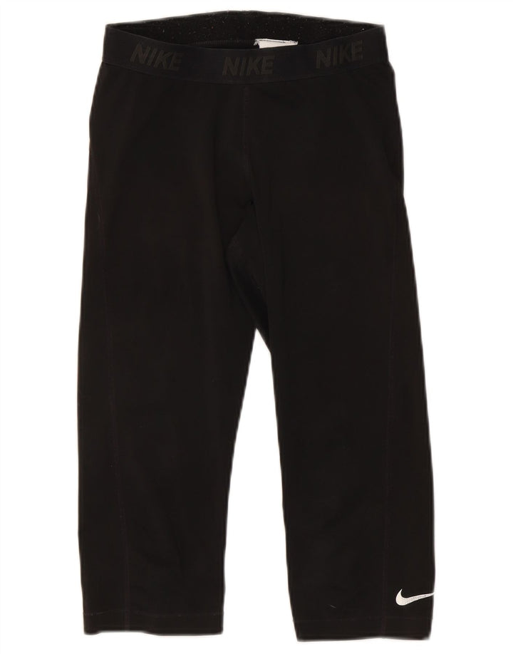 Leggings Nike Graphic Capri pentru femei UK 12 Poliester mediu negru