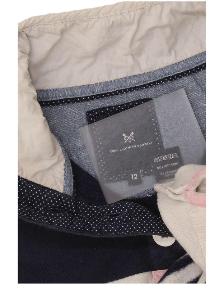 Crew Clothing Hanorac pentru femei Pulover UK 12 Mediu Bleumarin Dungat