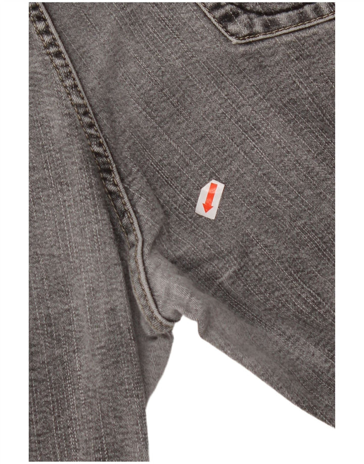 MARKS & SPENCER Blugi drepti elastici pentru femei UK 16 Large W32 L30 Gri