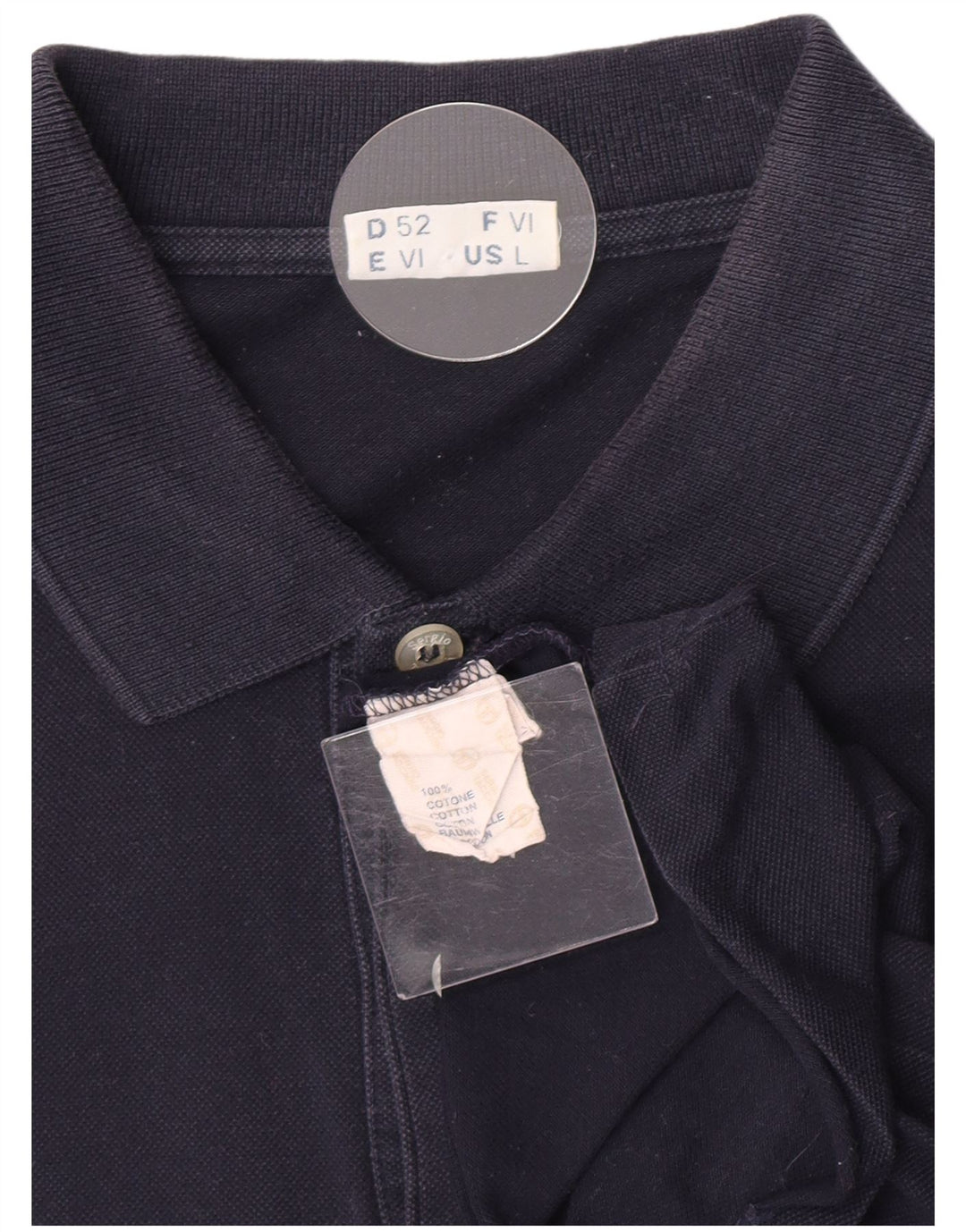 Cămașă polo Sergio Tacchini pentru bărbați din bumbac mare, albastru bleumarin