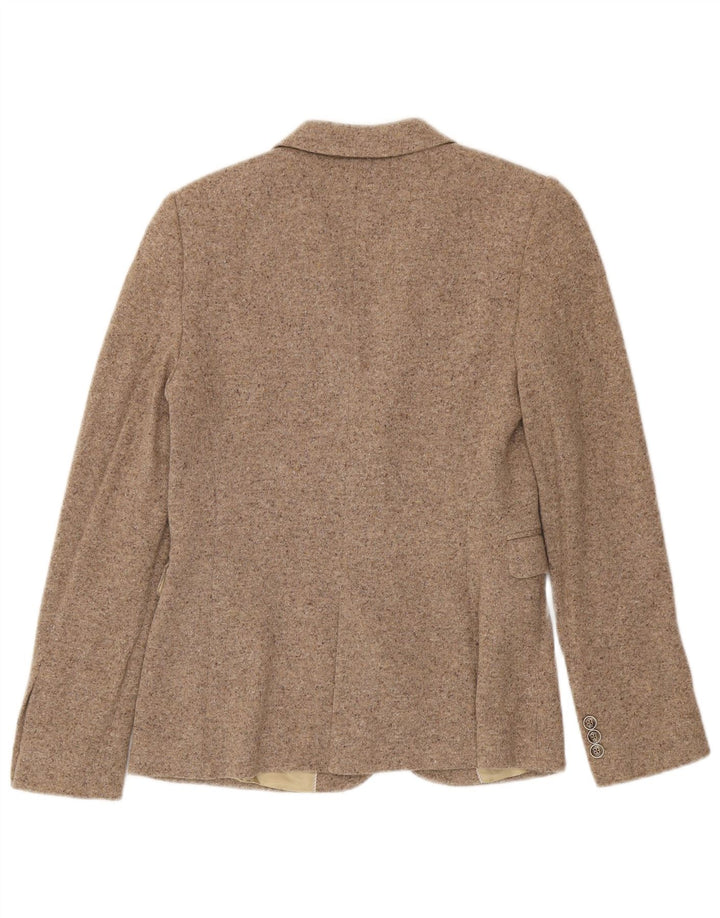 Jachetă pentru femei Massimo Dutti tricot cu 2 nasturi EU 40 Bej mediu cu pete