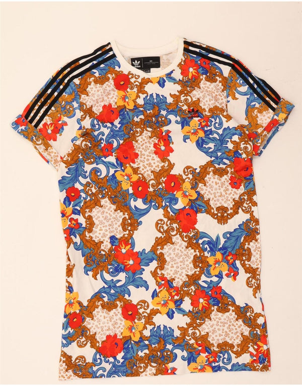 Rochie Tricou Her Graphic Adidas pentru femei UK 14 Medium Multicolor Floral