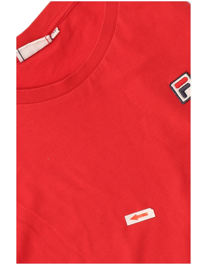Tricou Fila Femei Top UK 14 Medium Red Bumbac