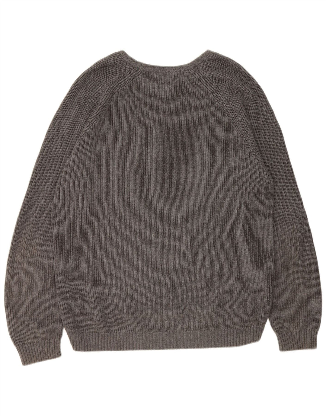 Pulover pentru bărbați Zara, cu gât de barcă, XL, bumbac gri