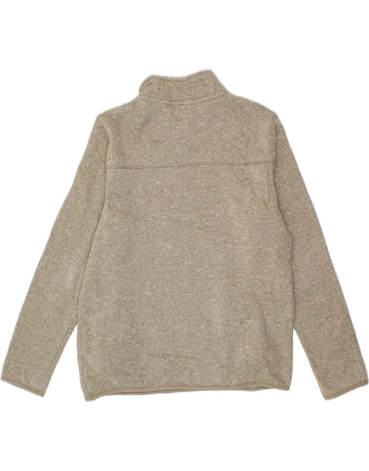 EDDIE BAUER Mens Zip Neck Sweatshirt Jumper Large Grey Polyester Vintage Eddie Bauer and Second-Hand Eddie Bauer from Messina Hembry 