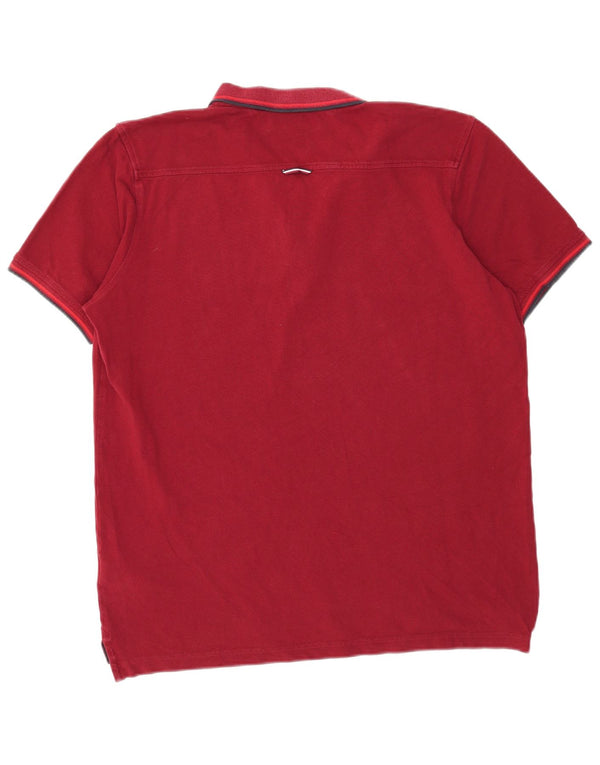 Cămașă polo Tommy Hilfiger pentru bărbați, 2XL, bumbac burgundy