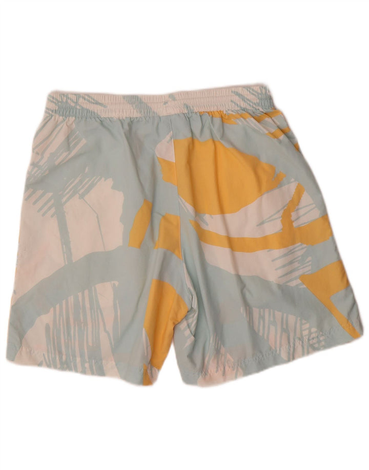 Pantaloni scurți sport pentru bărbați Adidas cu model abstract, poliester albastru mediu
