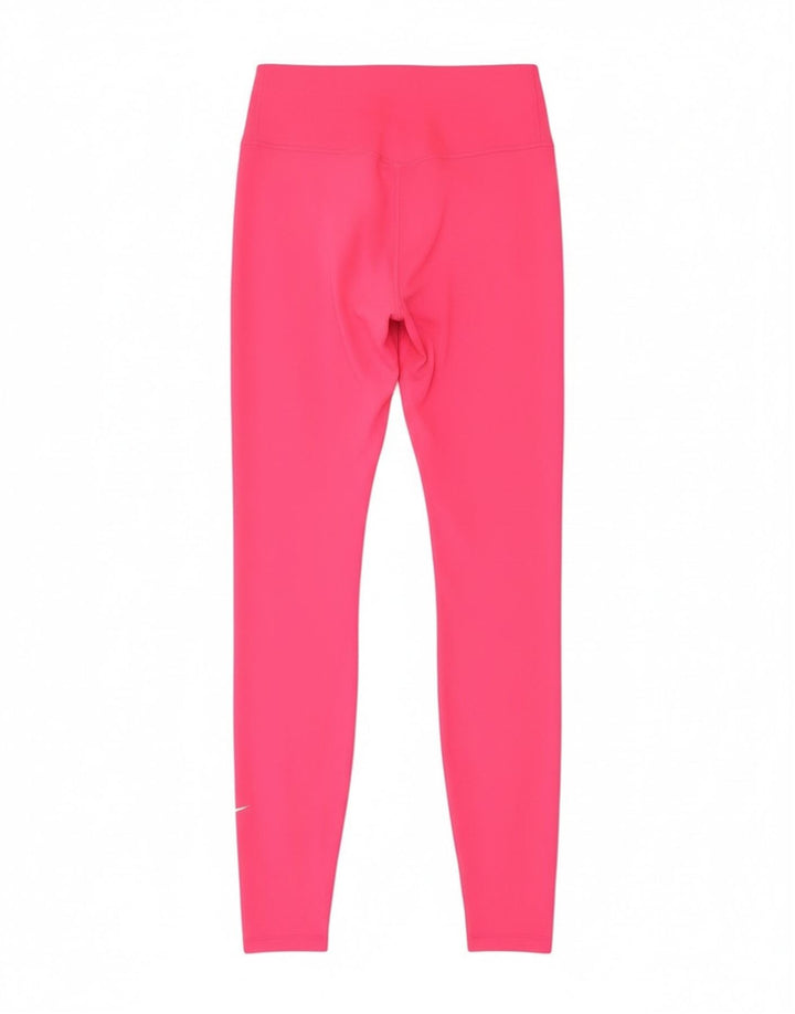 Leggings Dri Fit Nike pentru femei UK 10, poliester roz mic