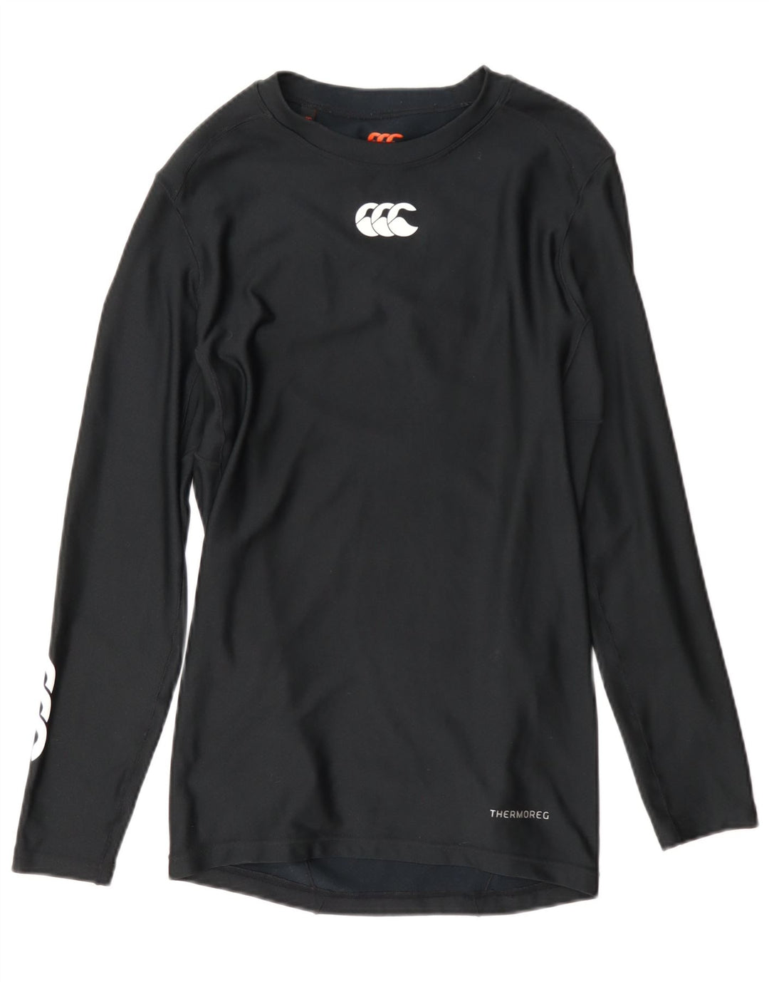 Top grafic Canterbury pentru femei cu mânecă lungă UK 18 XL poliester negru