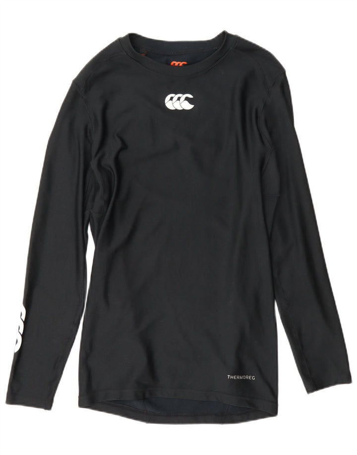 Top grafic Canterbury pentru femei cu mânecă lungă UK 18 XL poliester negru