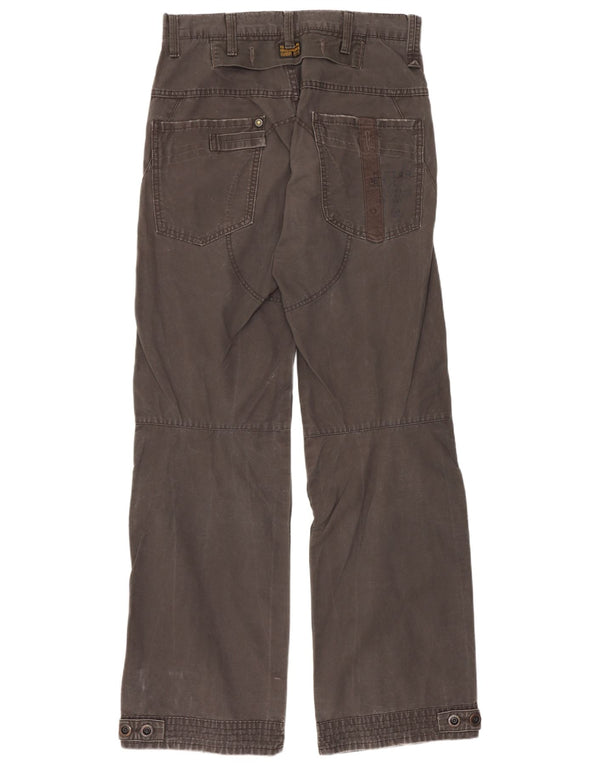 G-Star Mens Straight Cargo Trousers W30 L34 Grey Cotton
