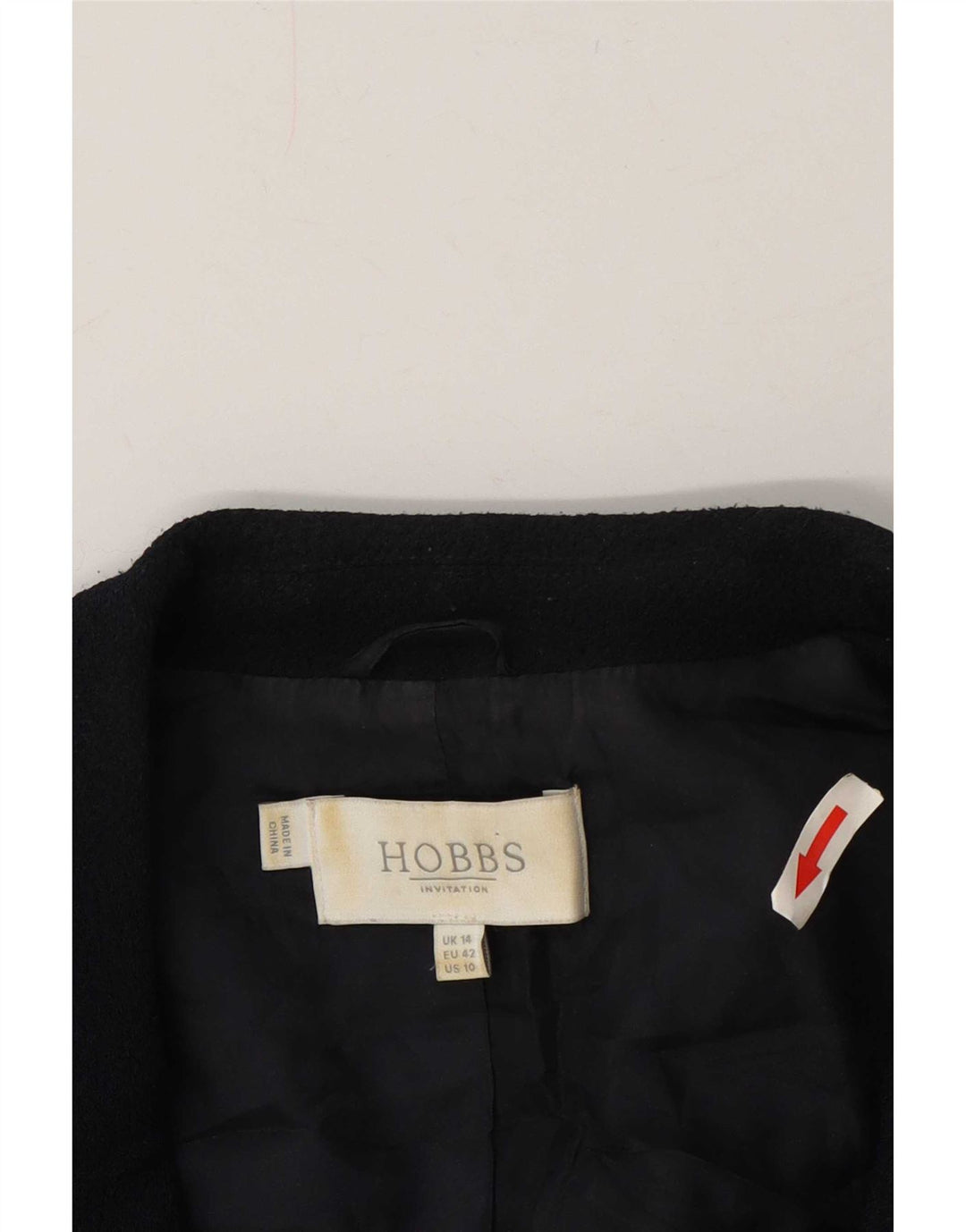 Jachetă Hobbs pentru femei, cu 2 nasturi, UK 14, mare, albastru, poliester