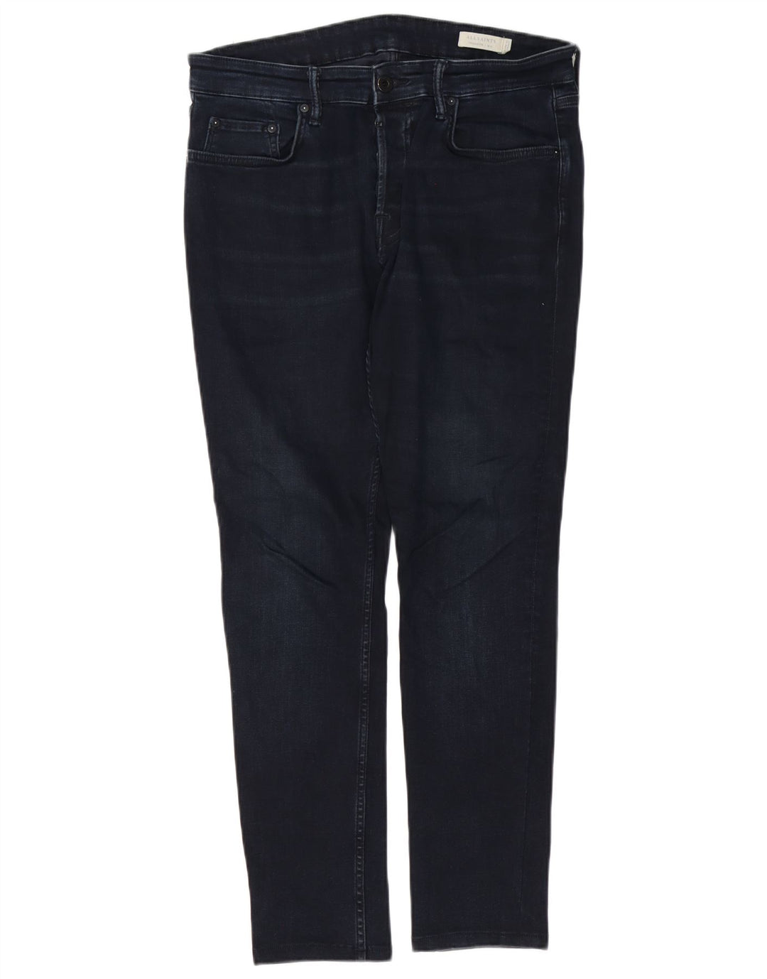 ALL SAINTS Blugi Slim Cigarette pentru bărbați L32 L29 Bumbac bleumarin