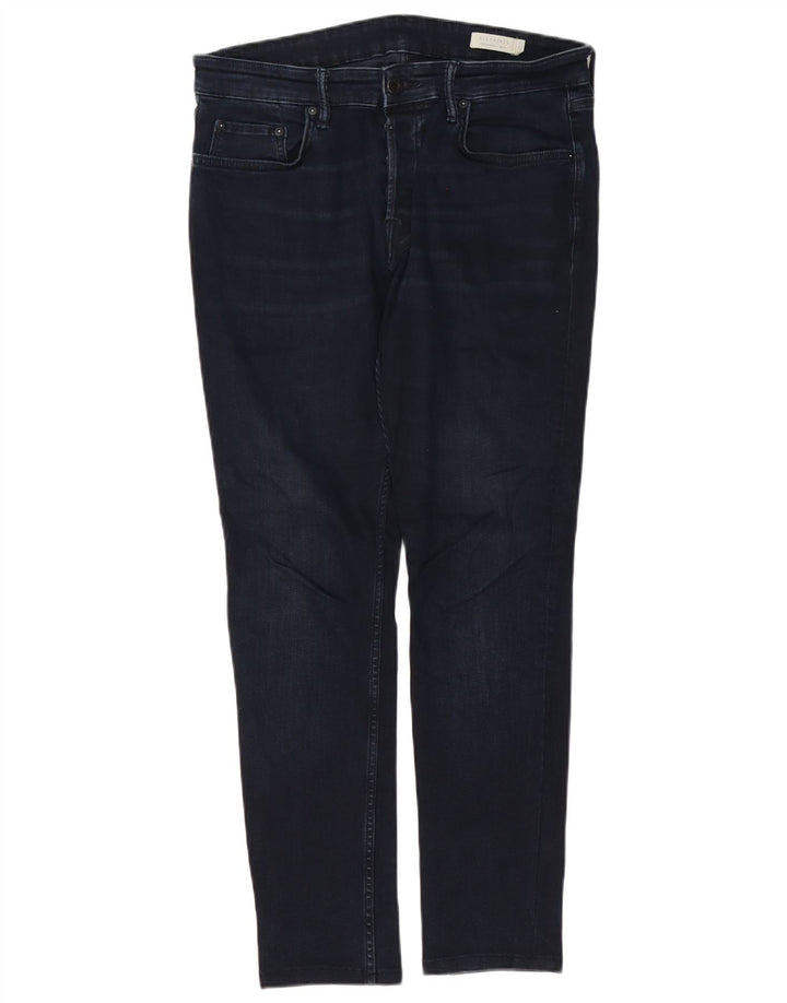 ALL SAINTS Blugi Slim Cigarette pentru bărbați L32 L29 Bumbac bleumarin