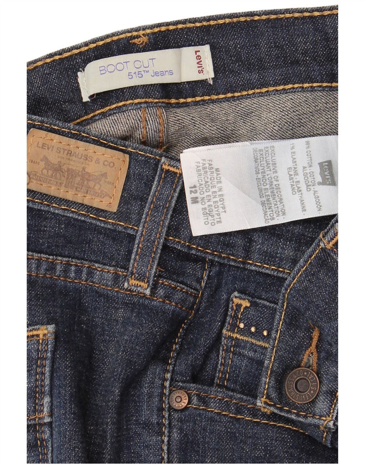 LEVI'S Blugi pentru femei 515 Bootcut US 12 Large W34 L32 Bleumarin Bumbac