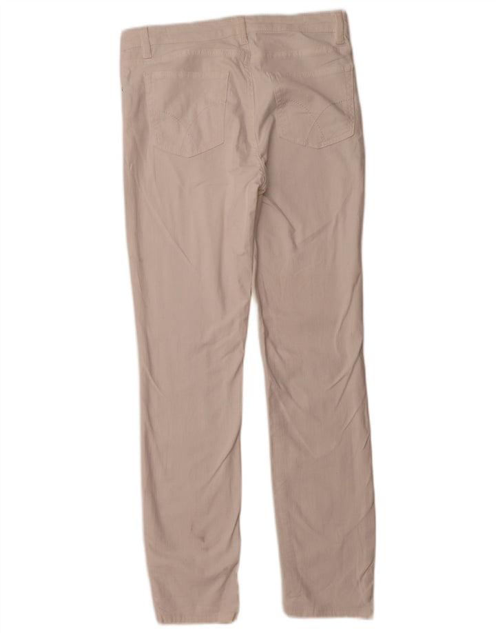 CREW CLOTHING Pantaloni slim casual pentru femei UK 12 Medium L30 L29 Alb