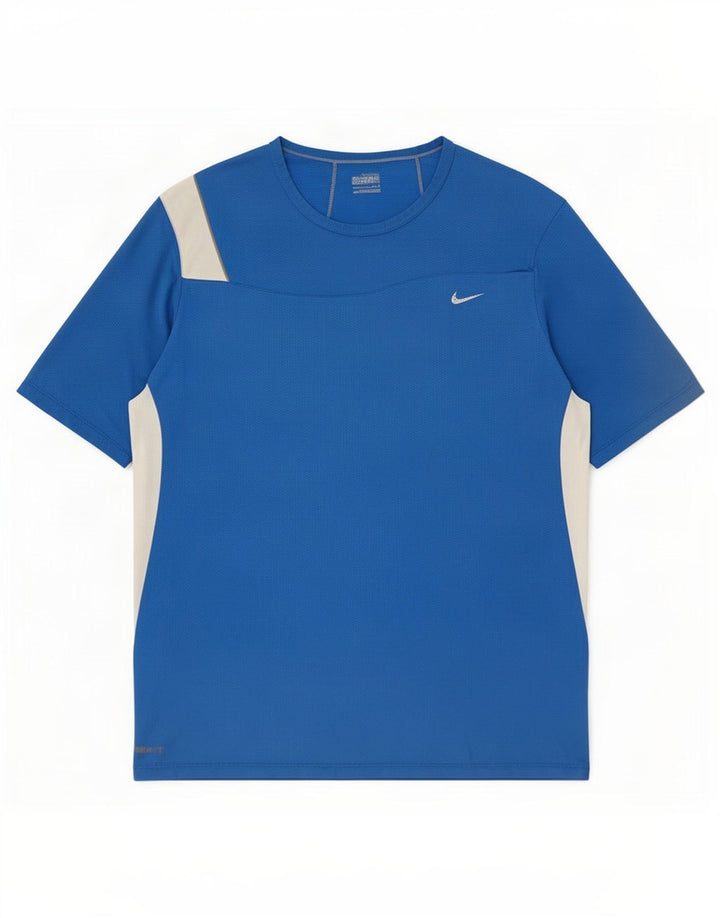 Nike tricou pentru bărbați Top mare albastru poliester color block