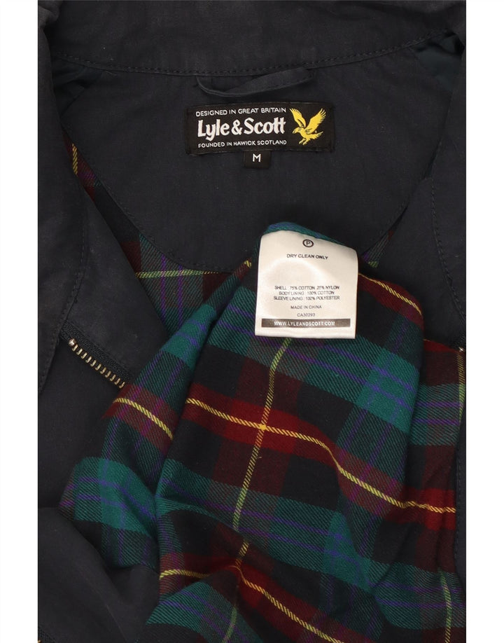 Jachetă bomber pentru bărbați Lyle & Scott UK 38, mediu, bleumarin, bumbac