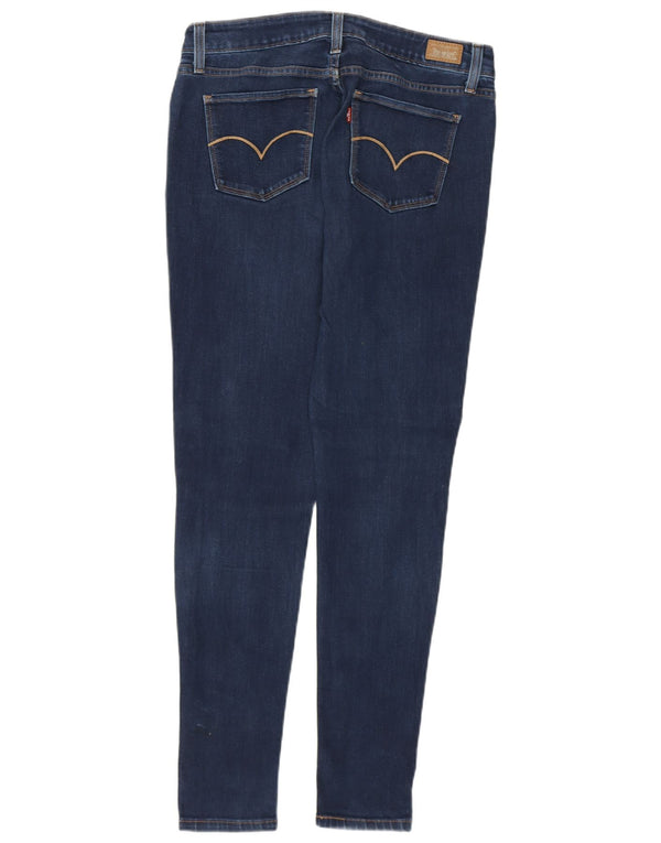 LEVI'S Womens Skinny Jeans W31 L30 Navy Blue Cotton