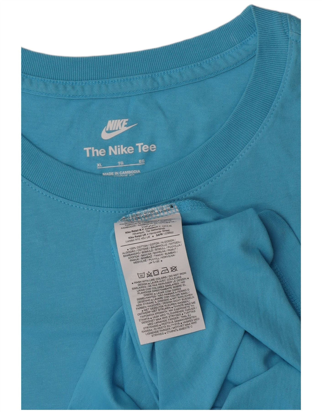 Tricou pentru bărbați Nike Top XL Bumbac albastru