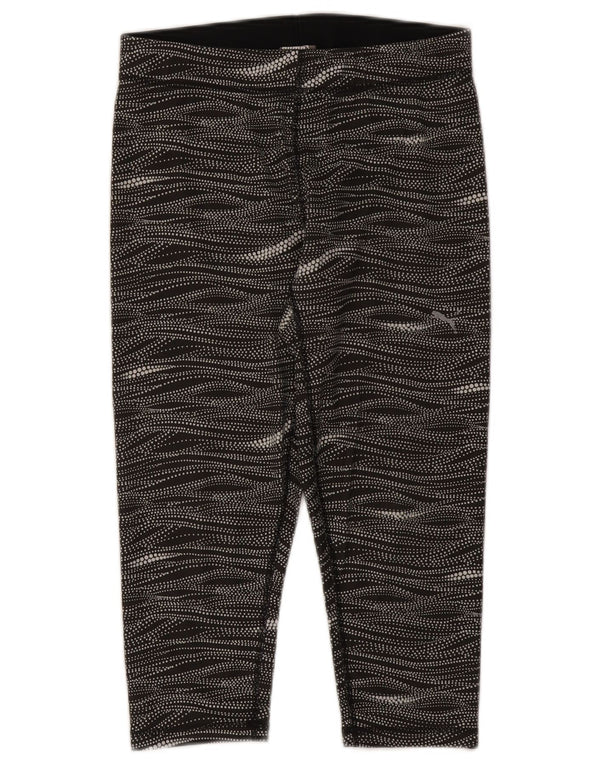 Leggings Capri Puma pentru femei UK 14 Poliester cu dungi negre medii