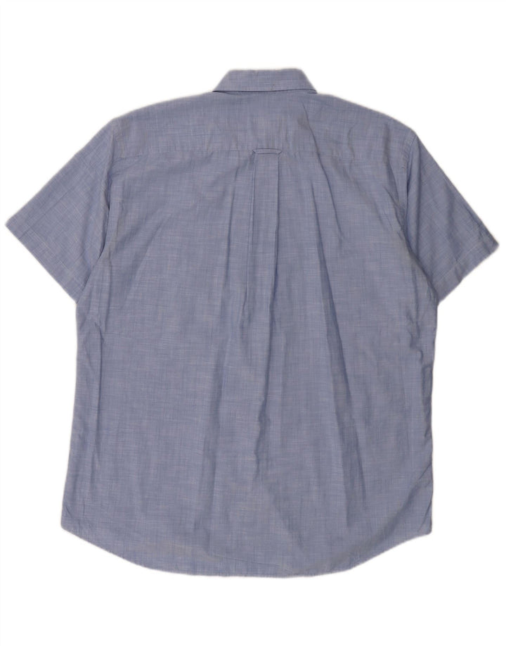 Cămașă cu mânecă scurtă pentru bărbați LACOSTE Mărimea 40 Bumbac albastru mediu