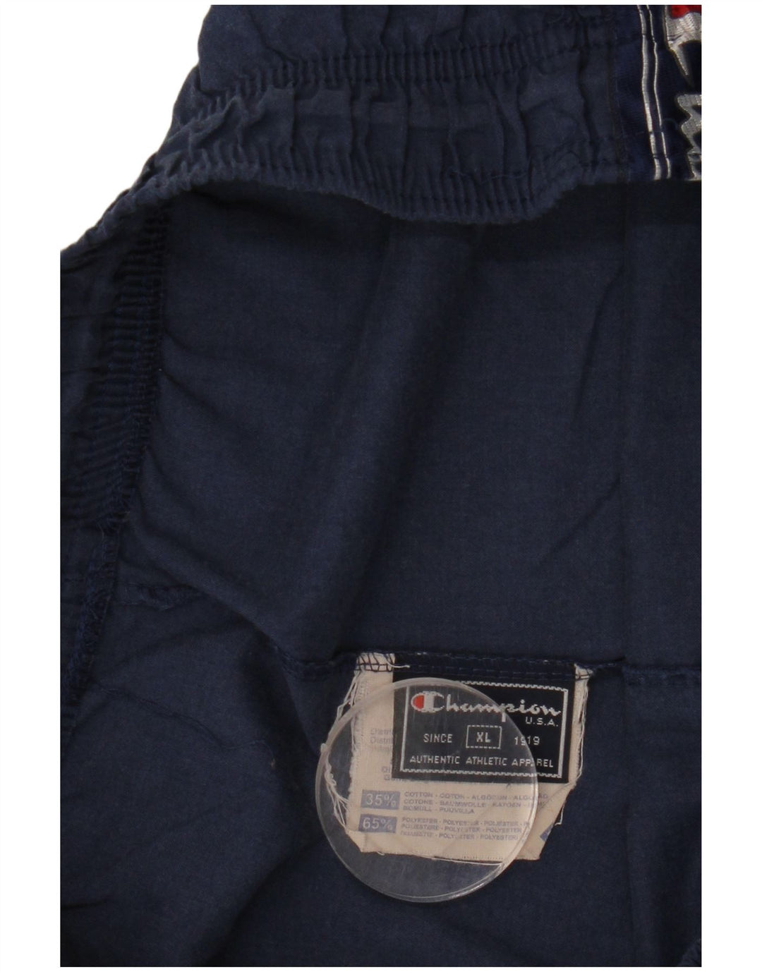 Pantaloni scurți sport grafic pentru bărbați Champion XL, poliester bleumarin