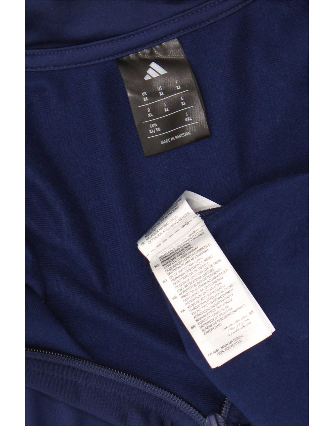 Trening pentru bărbați Adidas Top Jachetă XL Bleumarin Poliester