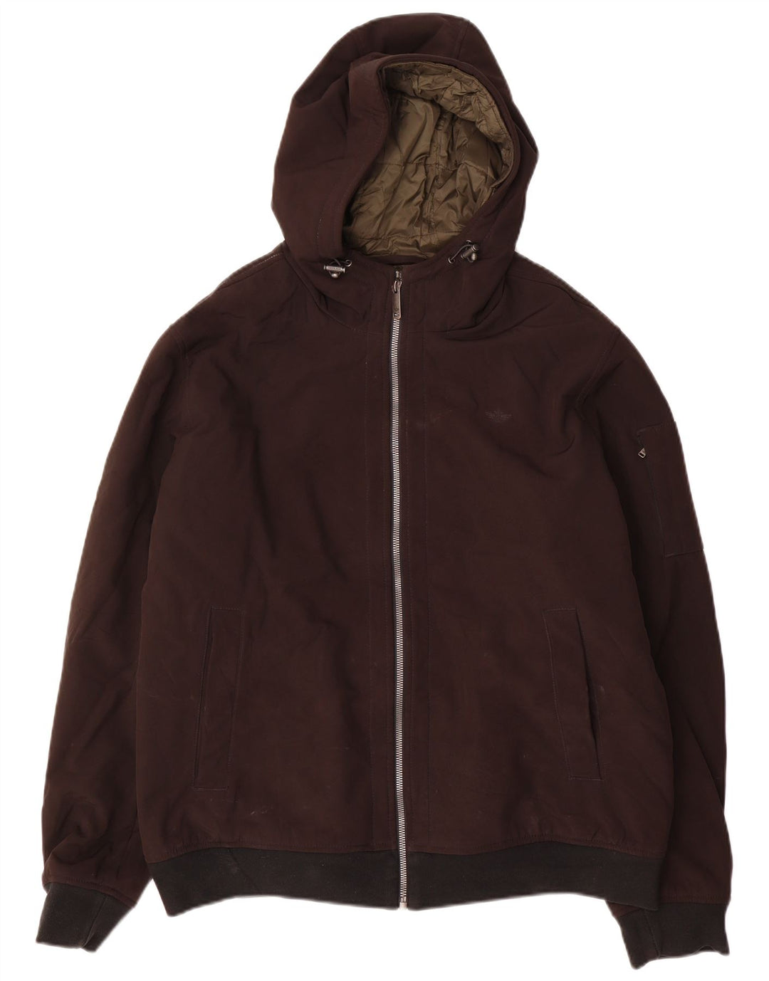 Jachetă bomber cu glugă Dockers pentru bărbați UK 42 XL Poliester negru