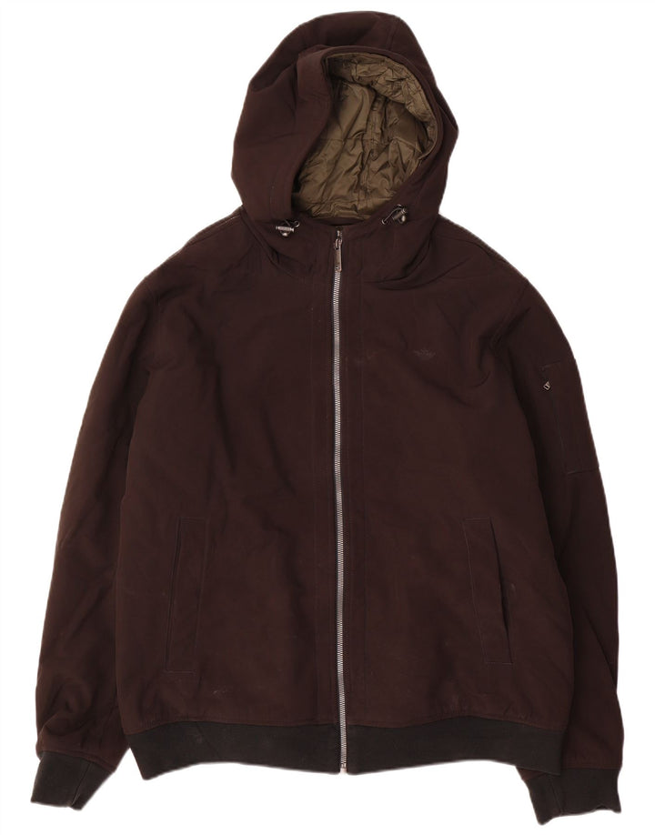 Jachetă bomber cu glugă Dockers pentru bărbați UK 42 XL Poliester negru