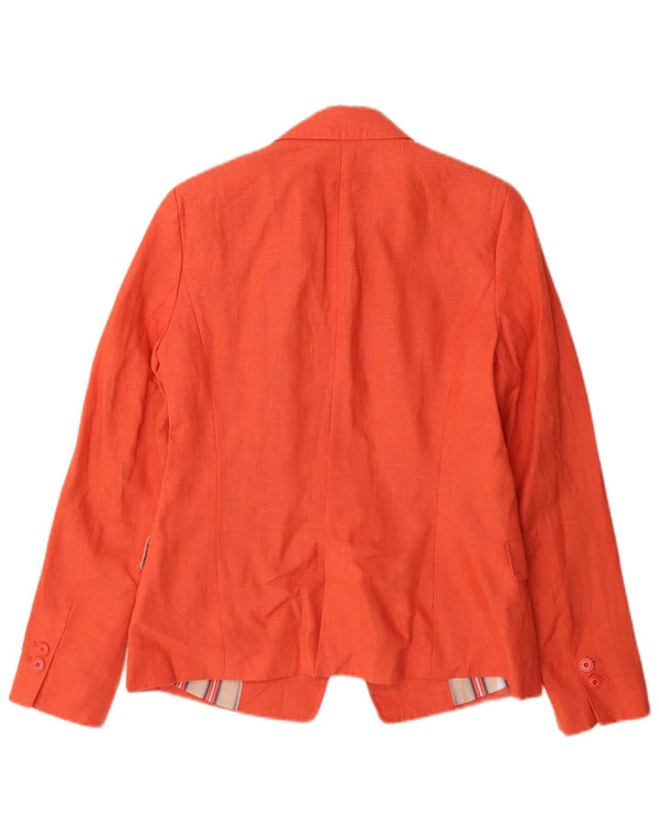 Blazer pentru femei Zara cu 1 nasture, UK 12, portocaliu mediu