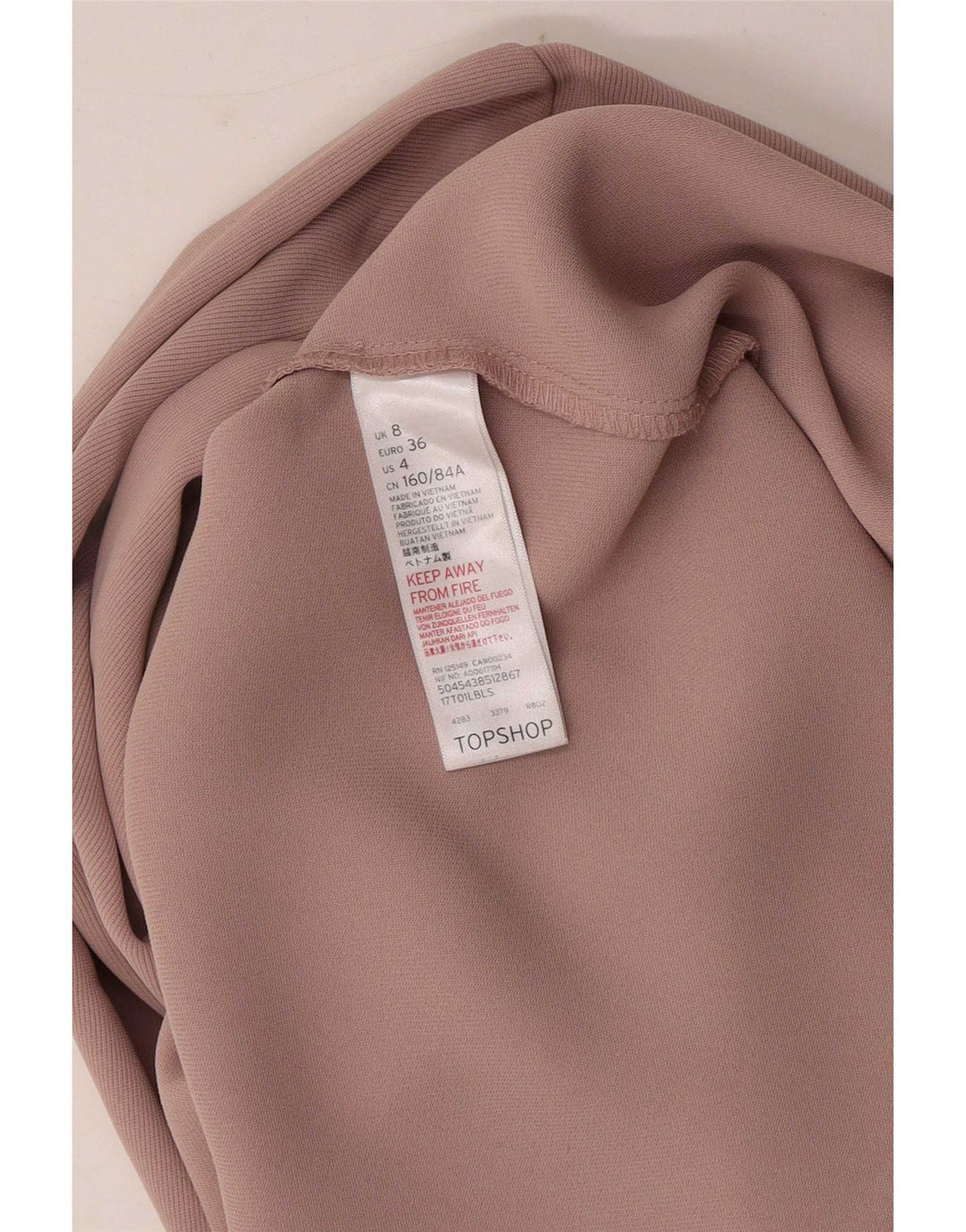 Topshop Jachetă Blazer pentru damă, UK 8, poliester roz mic