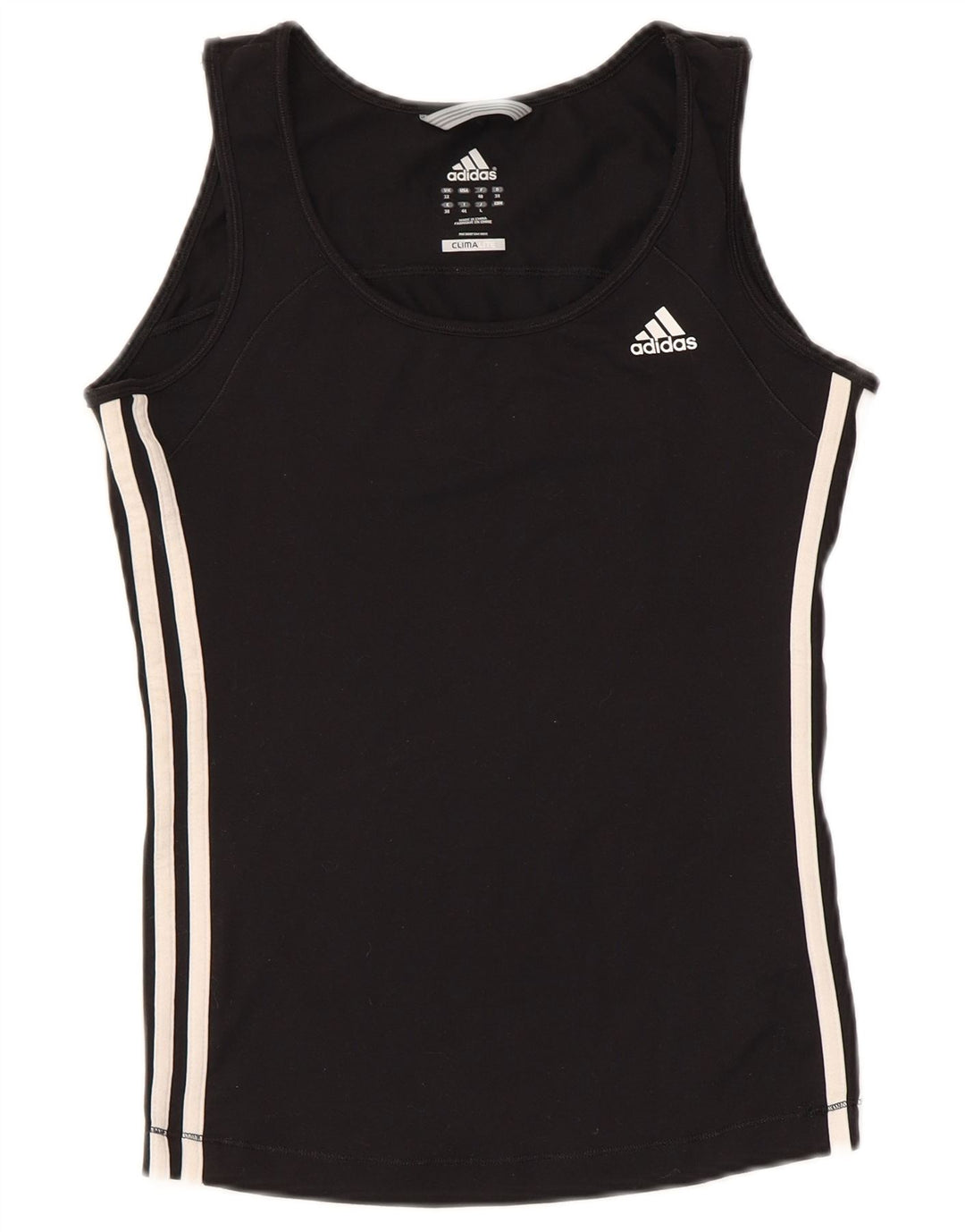 ADIDAS Climalite Vest Top pentru femei UK 12 Medium Black Poliamidă