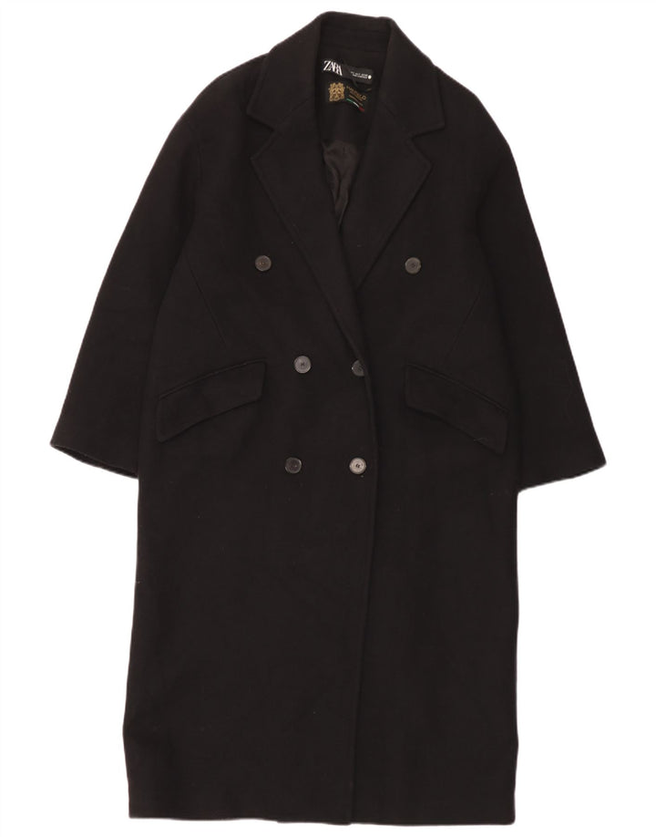 Palton supradimensionat pentru femei Zara UK 10 Mic Negru