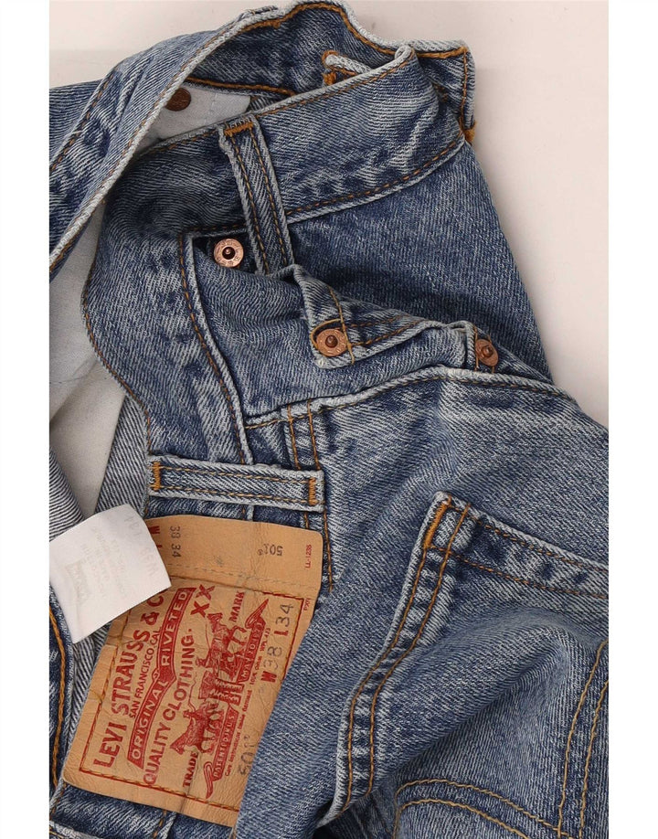 Blugi drepti pentru bărbați Levi's 501 W38 L34 Blue Cotton Classic