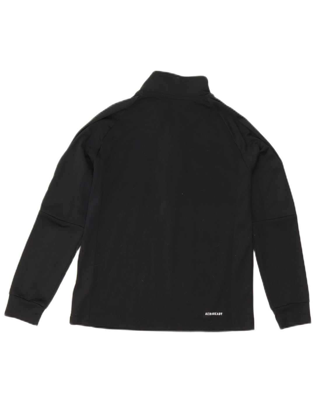 Adidas Boys Aeroready Zip Neck Pullover Trening Top 9-10 ani negru