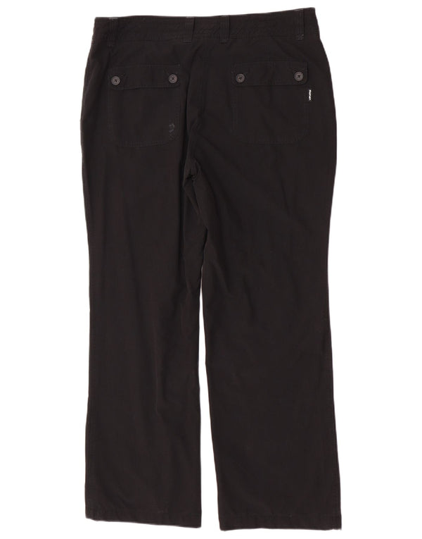 Pantaloni chino drepti pentru femei Rohan UK 14 Large W34 L29 Poliester negru