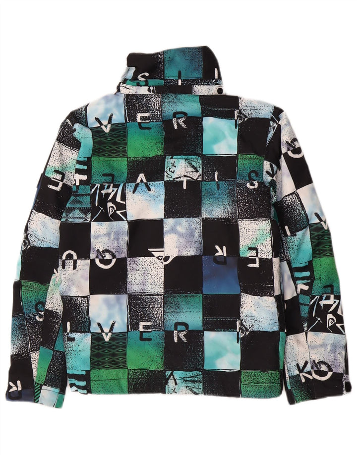Jachetă Windbreaker cu grafică Quiksilver pentru băieți 9-10 ani, medie, multicoloră