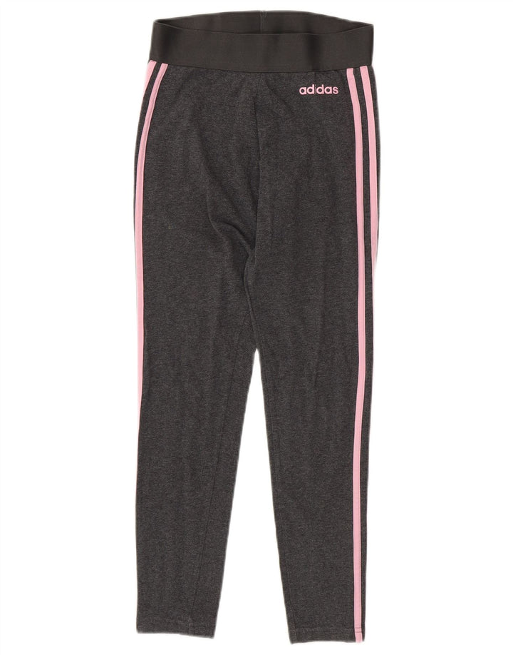 Leggings pentru femei ADIDAS UK 4/6 XS bumbac gri