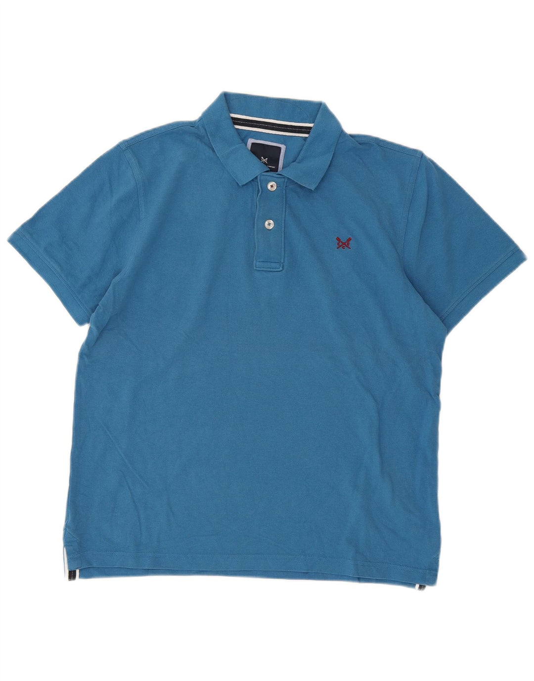 Crew Clothing Tricou polo pentru bărbați, bumbac albastru mediu