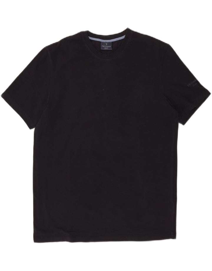 TRUSSARDI JEANS Tricou Bărbați Top Mediu Negru Bumbac